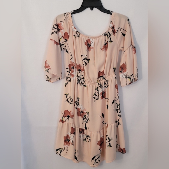 Tua Blush Floral Dress Size M - Picture 6 of 7